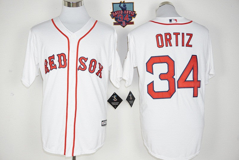 David Ortiz Boston Red Sox white jersey