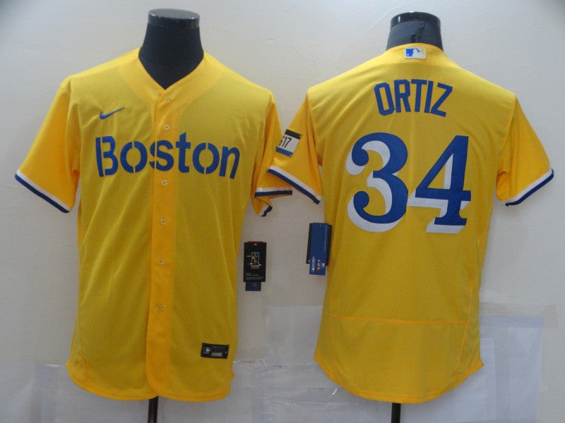Boston Red Sox gold City Connect jersey