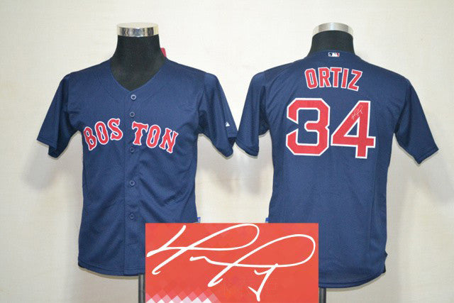 Ortiz Boston Red Sox blue jersey