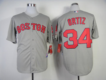 Ortiz Boston Red Sox grey jersey