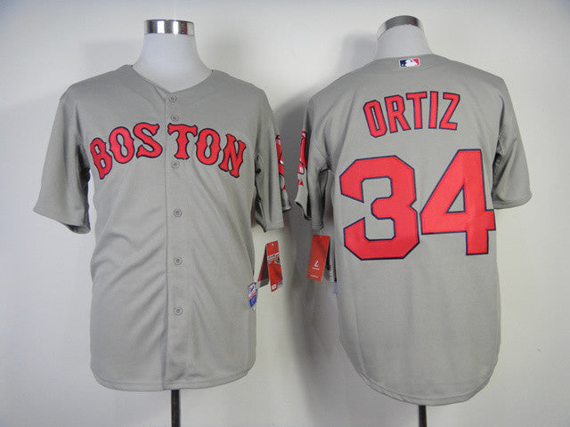 Ortiz Boston Red Sox grey jersey
