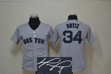 Ortiz Boston Red Sox grey jersey