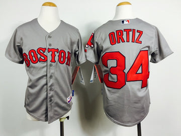 Ortiz Boston Red Sox grey jersey