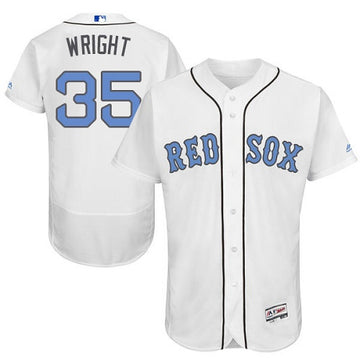 Steven Wright Boston Red Sox white jersey