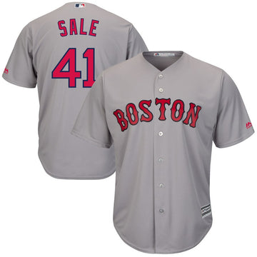Chris Sale Boston Red Sox gray jersey