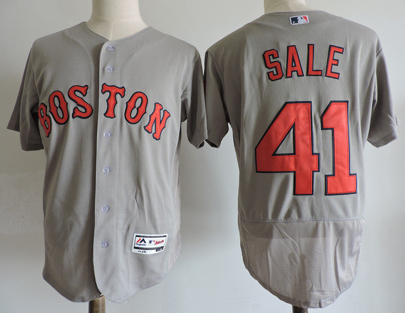 Chris Sale Boston Red Sox gray jersey