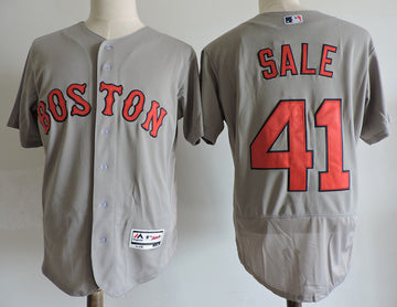 Chris Sale Boston Red Sox gray jersey