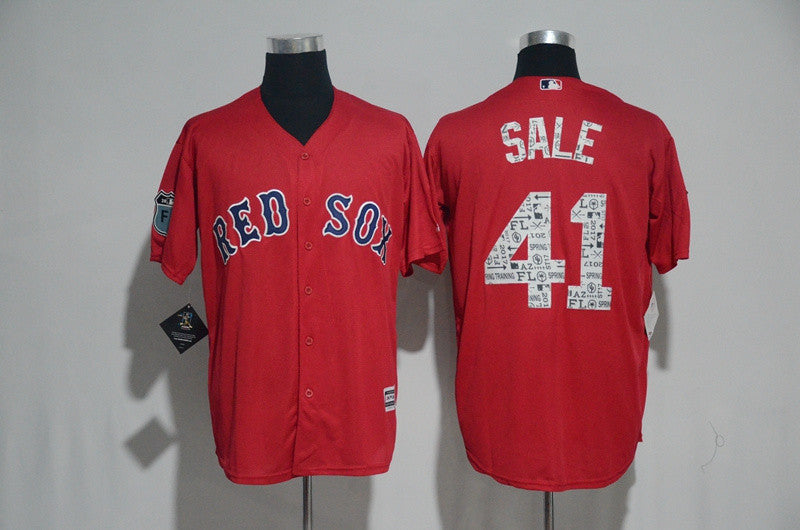 Chris Sale Boston Red Sox red jersey
