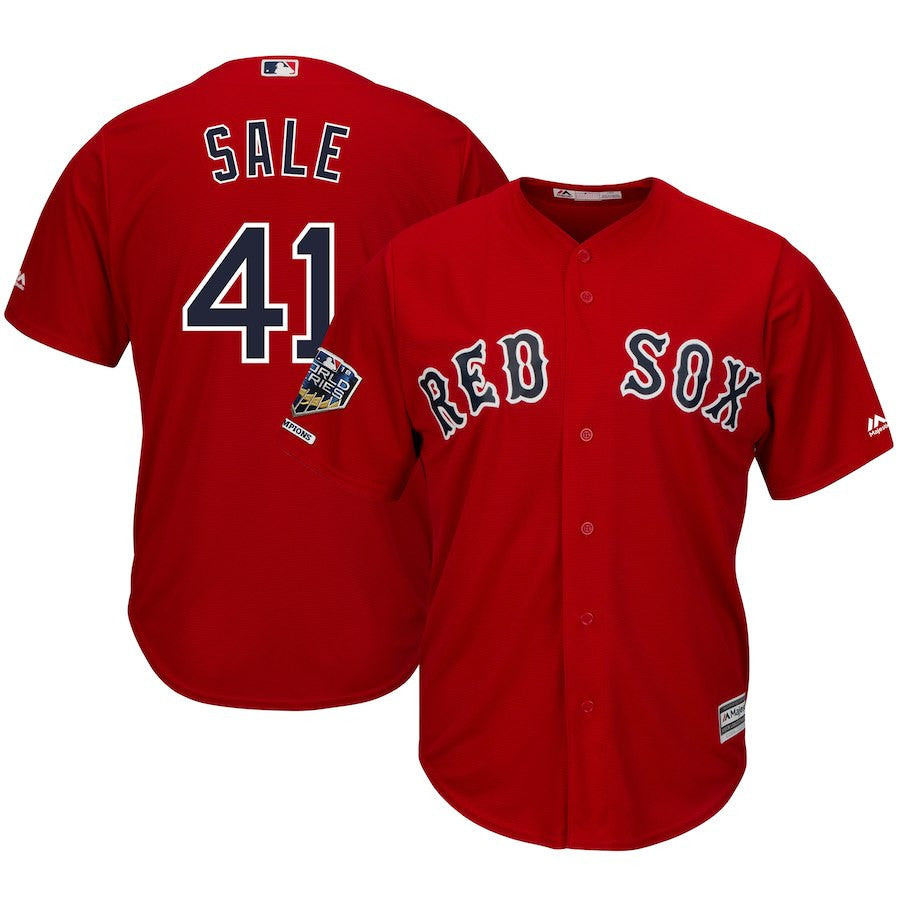 Chris Sale Boston Red Sox scarlet Alternate jersey