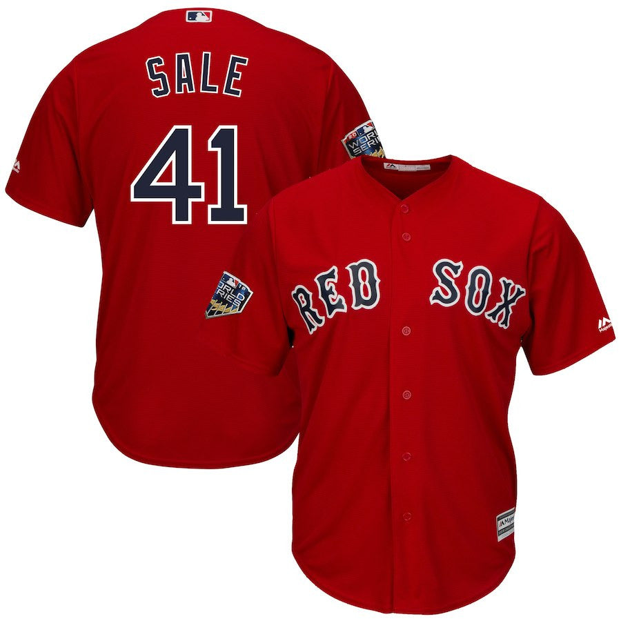 Chris Sale Boston Red Sox scarlet jersey