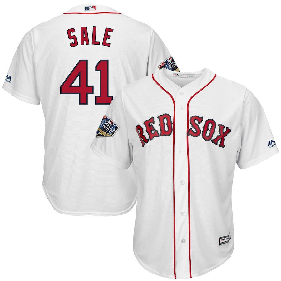 Chris Sale Boston Red Sox white jersey