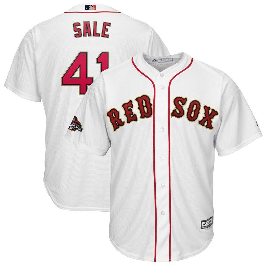 Chris Sale Boston Red Sox white jersey