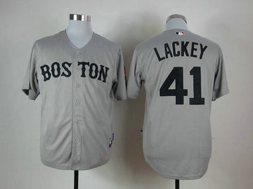 Lackey Boston Red Sox grey jersey