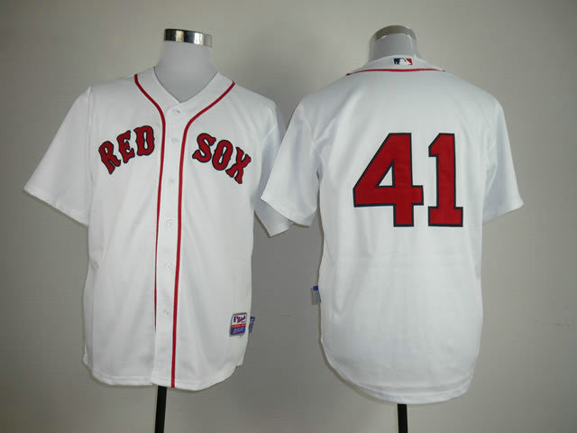 Lackey Boston Red Sox white jersey