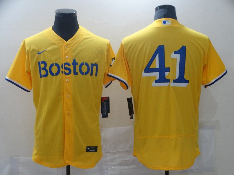 Boston Red Sox gold City Connect jersey