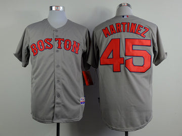 Martinez Boston Red Sox grey jersey