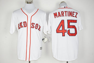 Pedro Martinez Boston Red Sox white jersey
