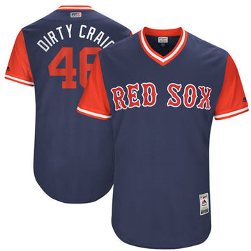 Craig Kimbrel Dirty Craig Majestic Boston Red Sox navy jersey