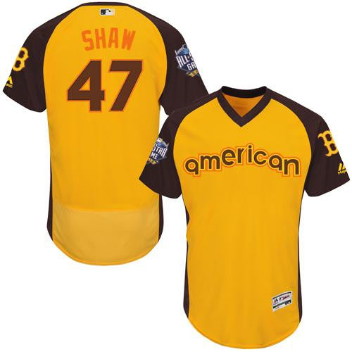 Travis Shaw Boston Red Sox gold All-Star jersey