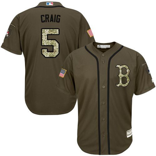 Allen Craig Boston Red Sox green Salute To Service jersey