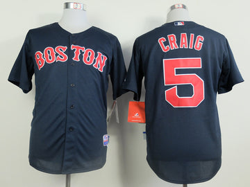 Craig Boston Red Sox blue jersey
