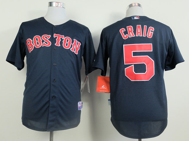 Craig Boston Red Sox blue jersey