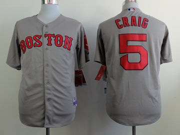 Craig Boston Red Sox grey jersey