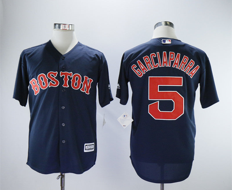 Nomar Garciaparra Boston Red Sox navy Throwback jersey