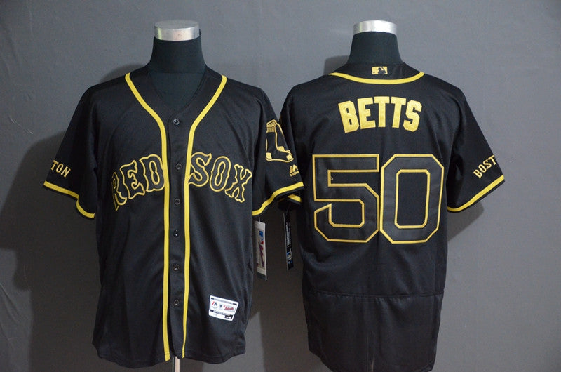 Mookie Betts Boston Red Sox black jersey