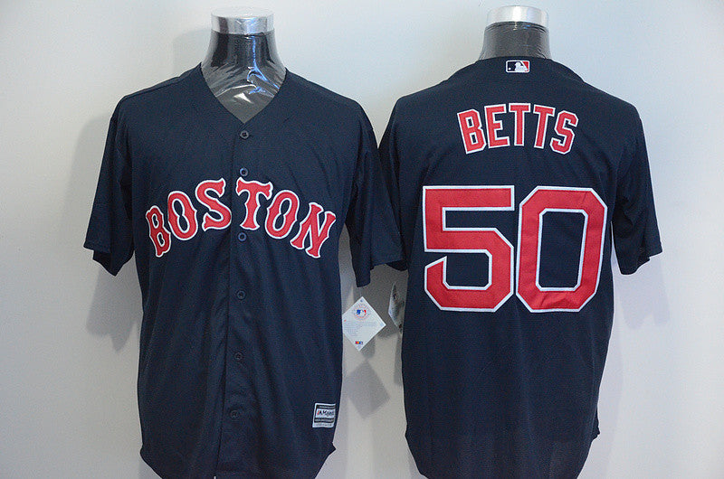 Mookie Betts Boston Red Sox blue jersey