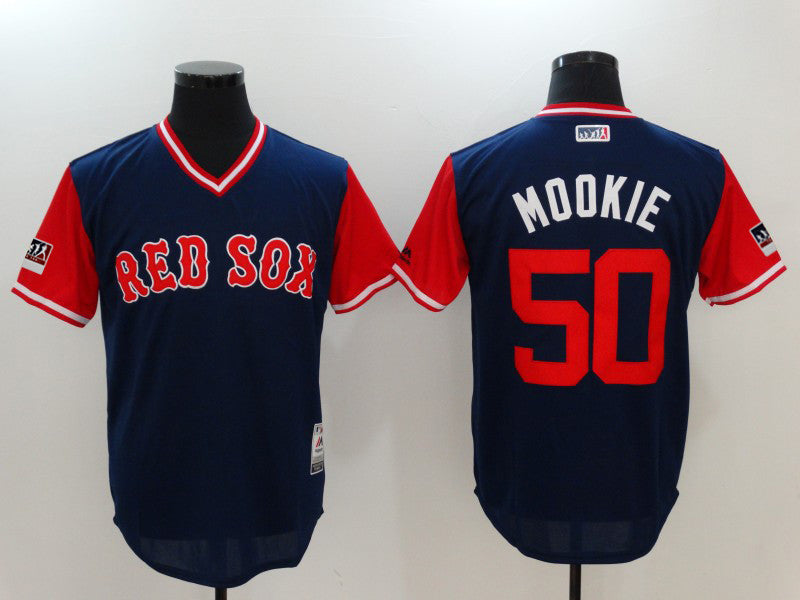Mookie Betts Mookie Boston Red Sox navy Authentic jersey