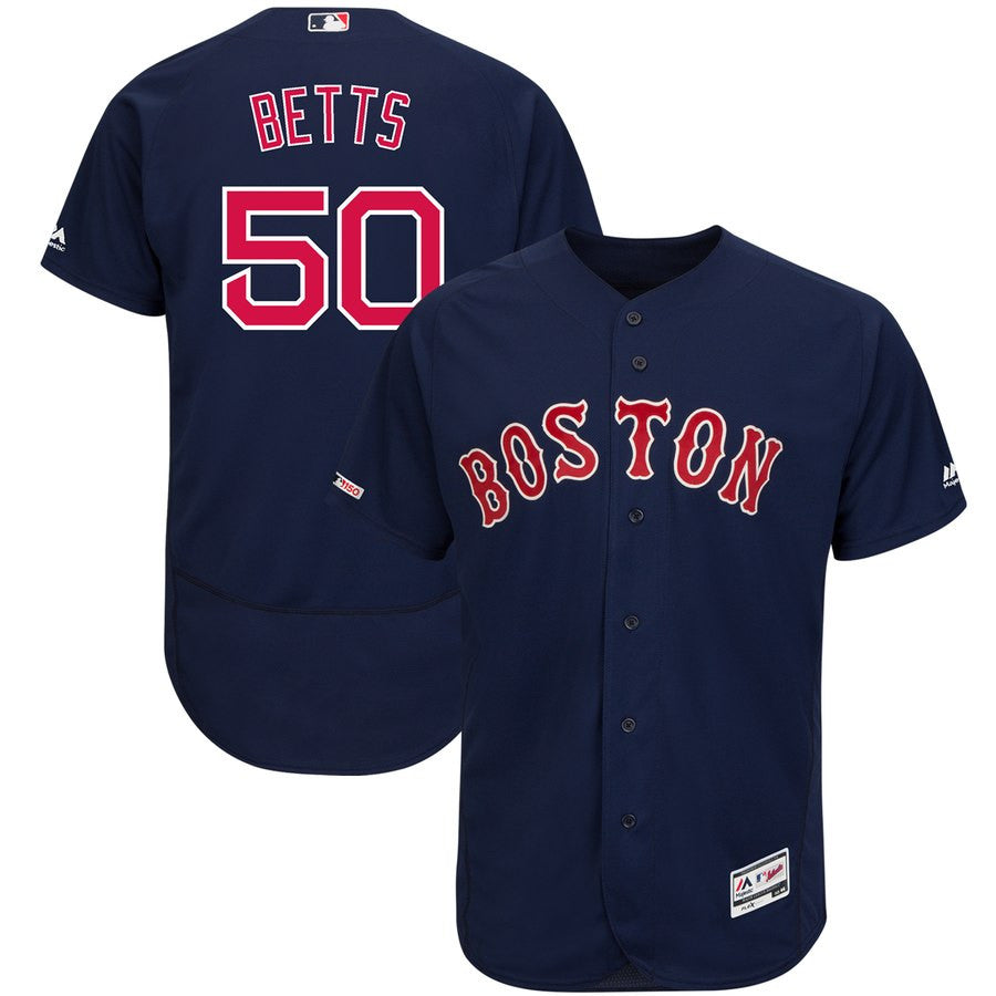 Mookie Betts Boston Red Sox navy jersey