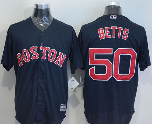 Mookie Betts Boston Red Sox navy jersey