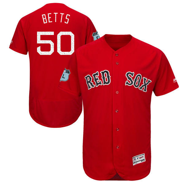 Mookie Betts Boston Red Sox red jersey