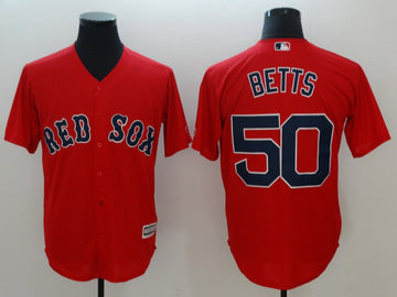 Mookie Betts Boston Red Sox red jersey