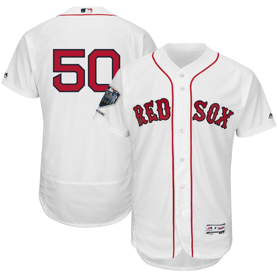 Mookie Betts Boston Red Sox white Home jersey