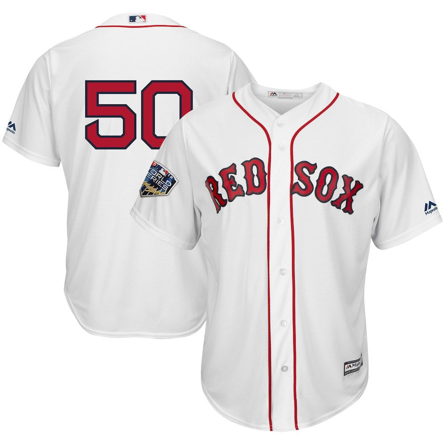 Mookie Betts Boston Red Sox white jersey