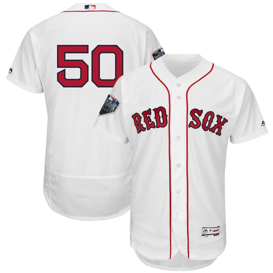 Mookie Betts Boston Red Sox white jersey