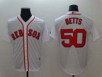 Mookie Betts Boston Red Sox white jersey