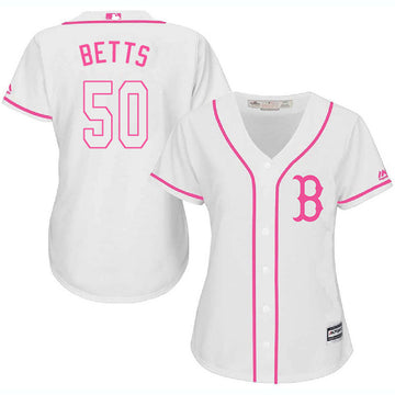 Mookie Betts Boston Red Sox white jersey