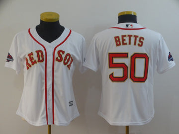 Mookie Betts Boston Red Sox white jersey