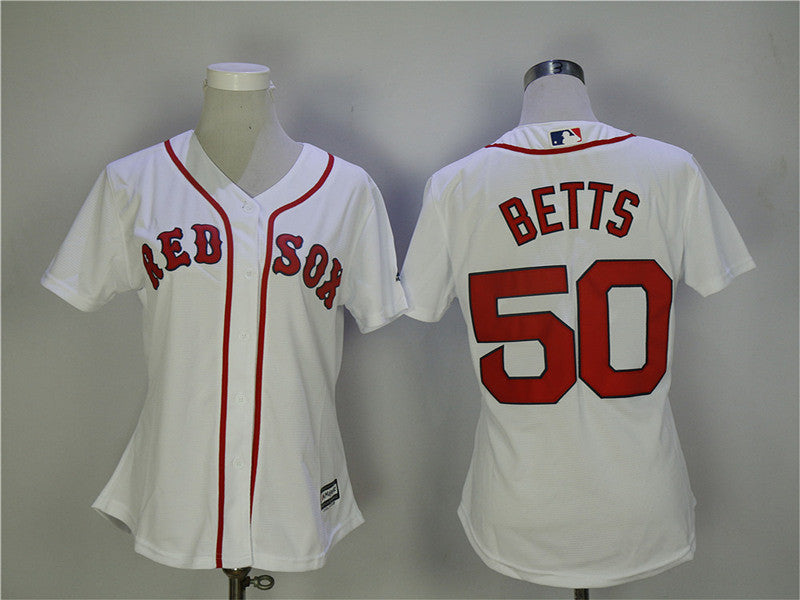 Mookie Betts Boston Red Sox white jersey
