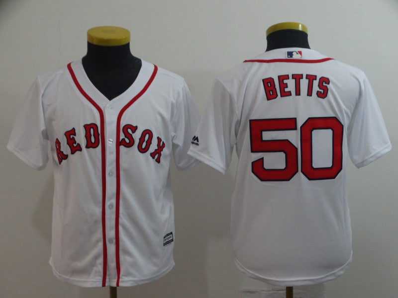 Mookie Betts Boston Red Sox white jersey