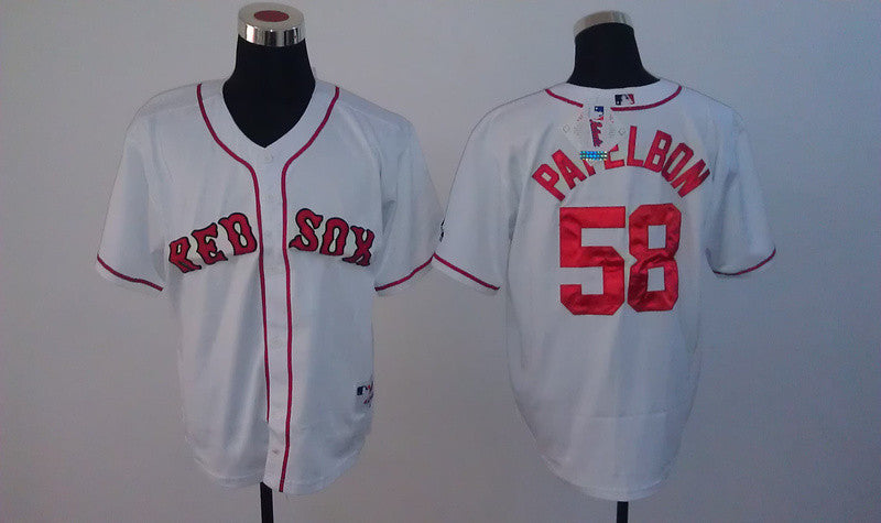 Papelbon Boston Red Sox white jersey
