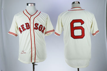 Johnny Pesky Boston Red Sox cream Throwback jersey
