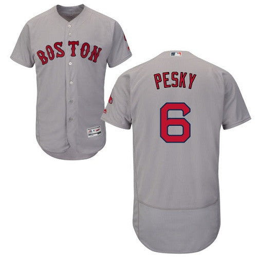 Johnny Pesky Boston Red Sox gray jersey