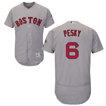 Johnny Pesky Boston Red Sox gray jersey