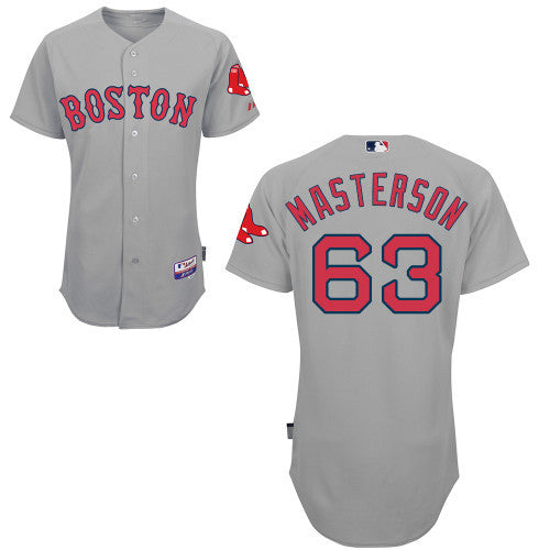 Justin Masterson Boston Red Sox grey jersey