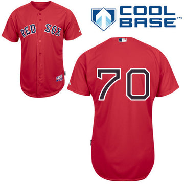Garin Cecchini Boston Red Sox red jersey