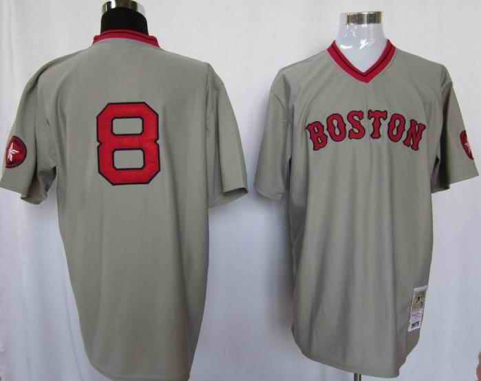 Carl Yastrzemski Boston Red Sox grey jersey